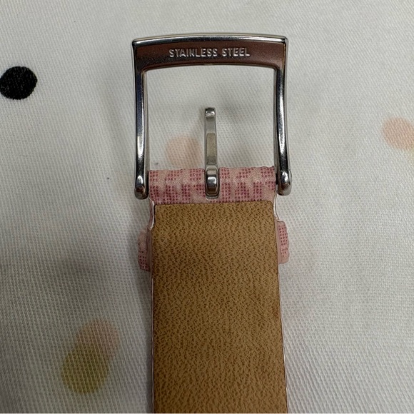 Michael Kors Pink Leather Watch Strap 38 mm / 40 mm - Picture 7 of 10